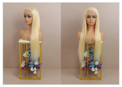 Ultra Full Honey Blonde Wig – 250% Density, 13x6 Lace, Straight Human Hair