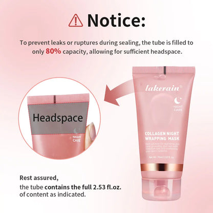 Lakerain Collagen Night Wrapping Mask – Elasticity & Hydration Boost for Glowing Skin