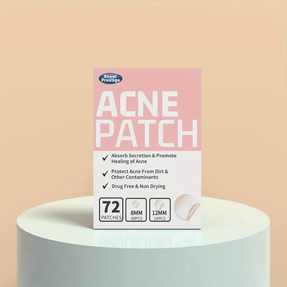 72pcs Acne Patch – Redness Repair & Pore Cleansing Stickers for Clear, Smooth Skin