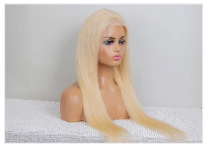 Ultra Full Honey Blonde Wig – 250% Density, 13x6 Lace, Straight Human Hair