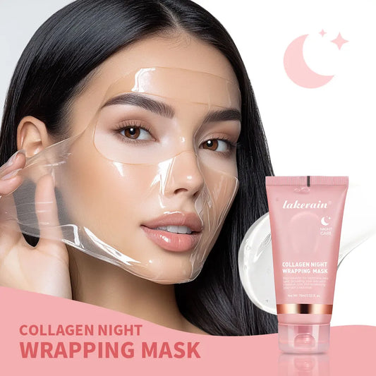 Lakerain Collagen Night Wrapping Mask – Elasticity & Hydration Boost for Glowing Skin