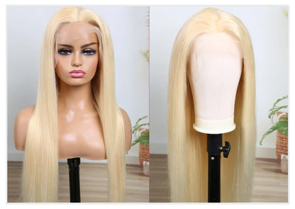 Ultra Full Honey Blonde Wig – 250% Density, 13x6 Lace, Straight Human Hair